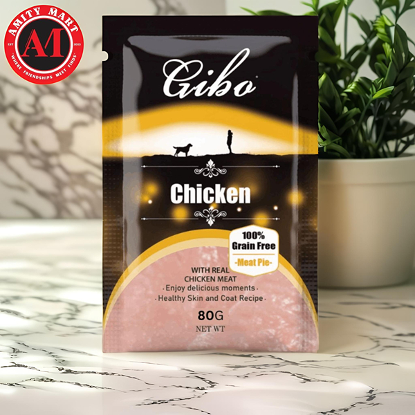 022. Gibo GRAIN FREE Cat Pouch Food Chicken Flavor 80gm