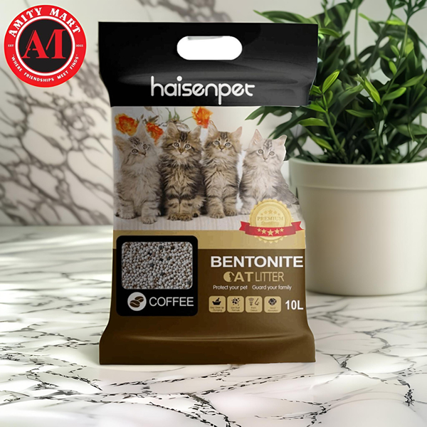 037. Haisenpet Bentonite Cat Litter Coffee 10L 8kg