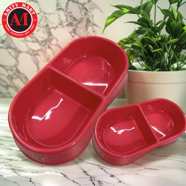 059. ACI Cat Double Smarty Feeding Bowl Hot Pink 50gm