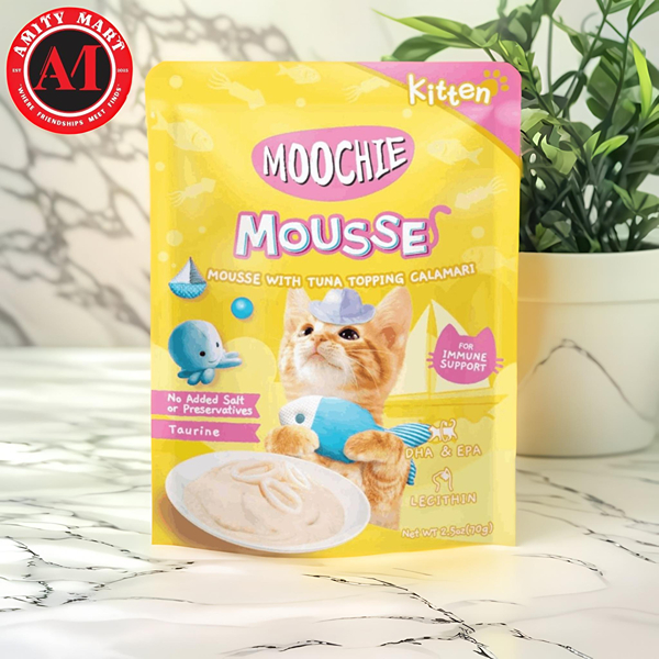 08. Moochie Tuna Topping Calamari 70g Moochie Tuna Topping Calamari 70g (KITTEN-1 MONTH+) - Image 1