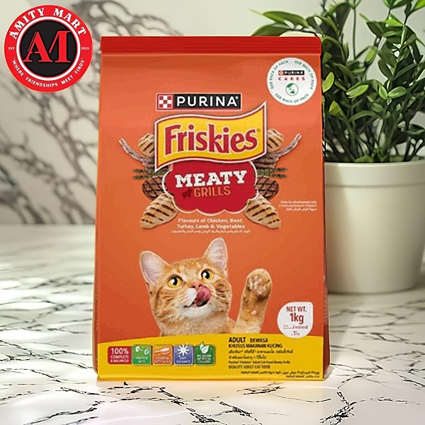 091. Friskies Meaty Grill 1kg (Custom) Friskies Purina Meaty Grill 1kg - Image 1