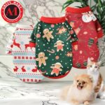 Christmas Ptes Dress - Cute Cartoon Gingerbread Snowman Reindeer Santa - Image 3