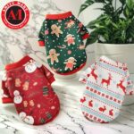 Christmas Ptes Dress - Cute Cartoon Gingerbread Snowman Reindeer Santa - Image 2