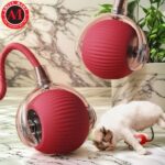 Smart Cat Chirping Roller Ball with Motion Sensor (with charging cable)