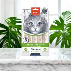 Wanpy Kidney Health Creamy Cat Treat Chicken & Veggies (5×14gm) 70gm