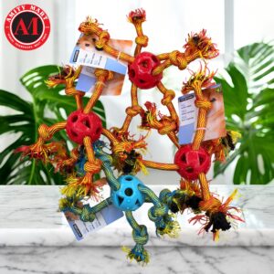 PETSTORE Dog's Toy Ball With Rope (Imported From Canada)