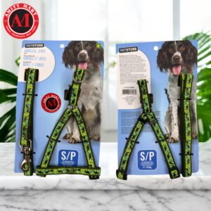 Dog Harness & Leash with exclusive prints (5-8kg Dog) (Imported From Canada)