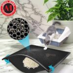 Waterproof Nonslip Honeycomb Double Layer Pet Litter Box Trapping Mat - Image 2