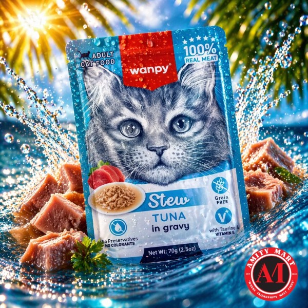 Copy of Copy of Untitled Design (2) Wanpy Stew Tuna in Gravy 70gm - Image 1