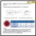 Cat / Pet Sleeveless Football Team Premium Jersey / Dress Imported (No Exchange) - Image 2