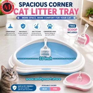 Cat Heart Shape XL Size Litter Box 500gm (Imported)