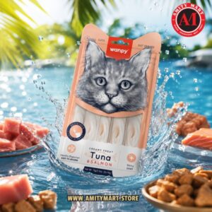 Wanpy Creamy Cat Treat Tuna & Salmon (5×14gm) 70gm