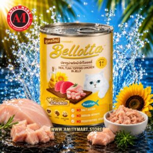 Bellotta Cat CAN Food Real Tuna Topping Chicken In Jelly 400g