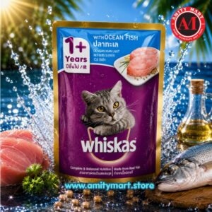 Whiskas Ocean Fish for ADULT 1 Year+ Pouch 80gm