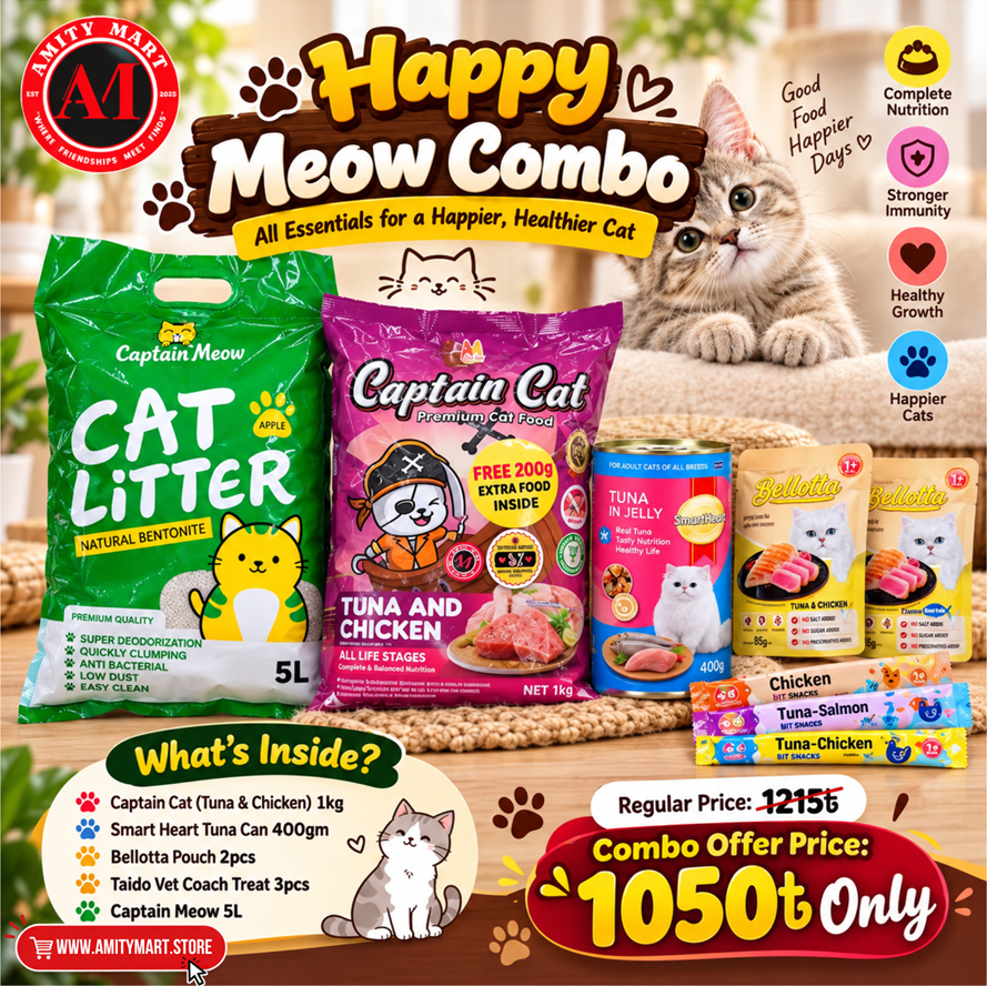 Happy Meow Combo Complete Daily Cat Care Pack